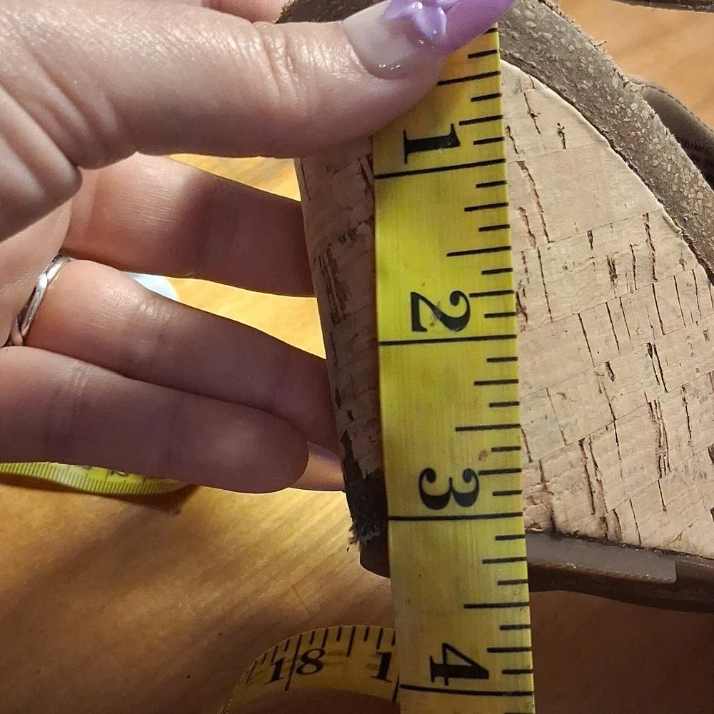 Sofft Women’s Brown Leather-Look Strappy Wedge Sandals 7.5 - Picture 12 of 17